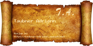 Taubner Adrienn névjegykártya